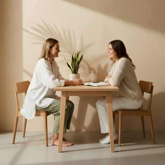 create an image for a 1 time power session between health coach and client
